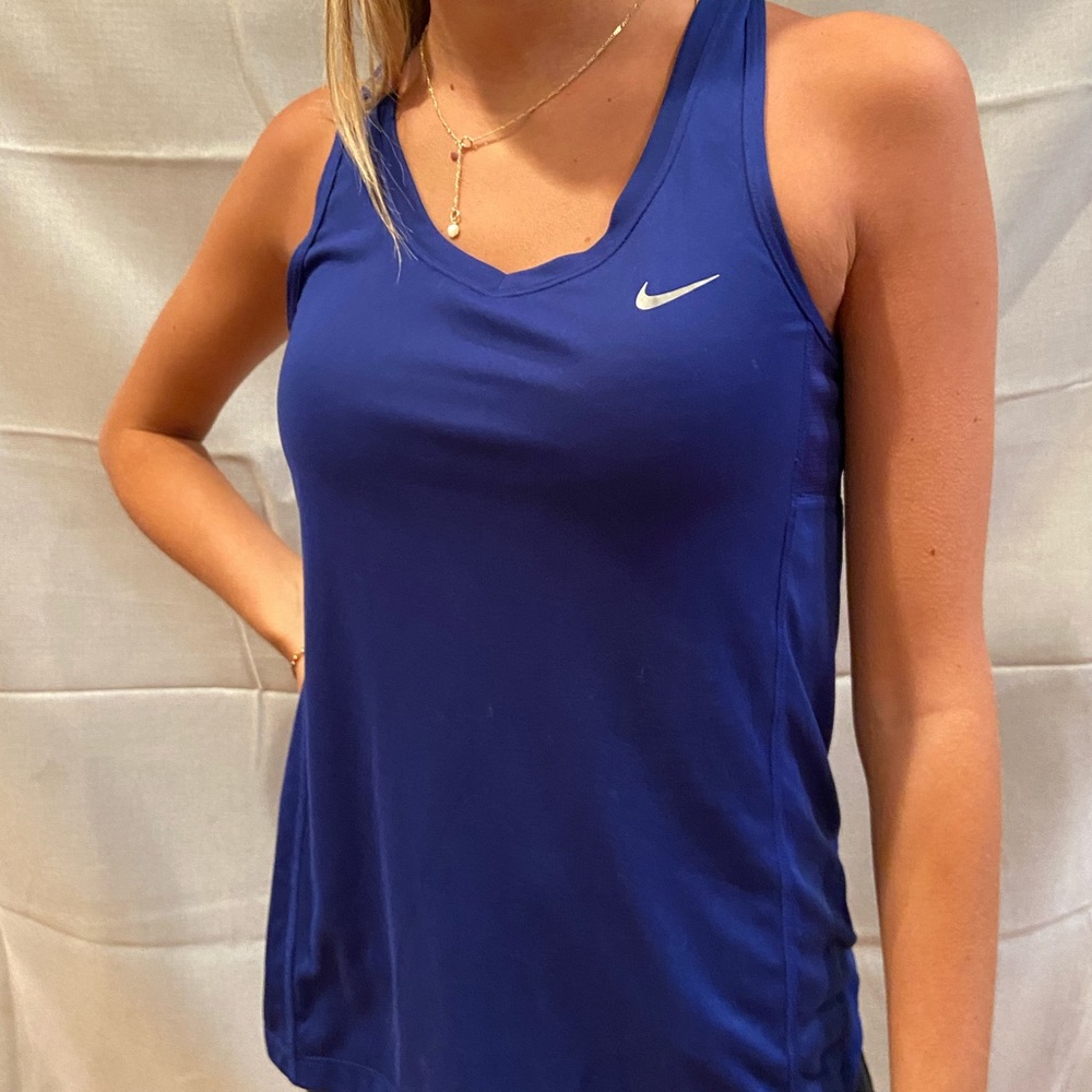 Blue Nike Dri-Fit Tank S Athletic